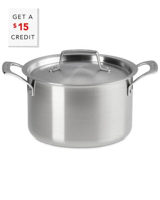 LE CREUSET Essential Stainless Steel Stockpot With $15 Credit