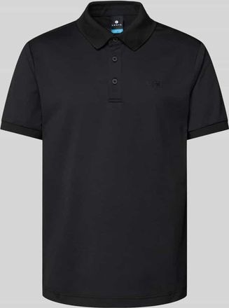 Luhta Regular Fit Poloshirt mit Label-Print Modell KIVILAHTI in Black, Gr&ouml;&szlig;e S