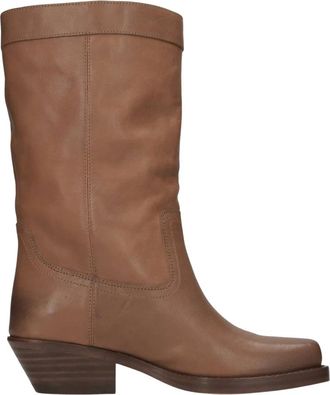Isabel Marant Leren cowboylaarzen - Dames - Schoenen - Bruin - Maat: 38 EU Leer