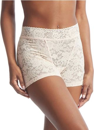 Hanky Panky Womens Daily Lace Boxer Brief In Vanilla Peach