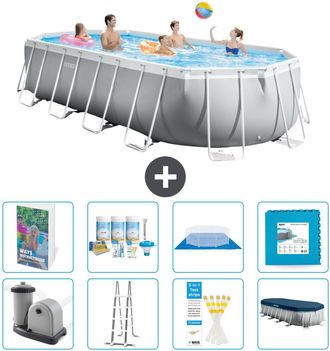 Intex Piscina Prism Frame Oval - 610x305x122 Cm - 9-piezas S536