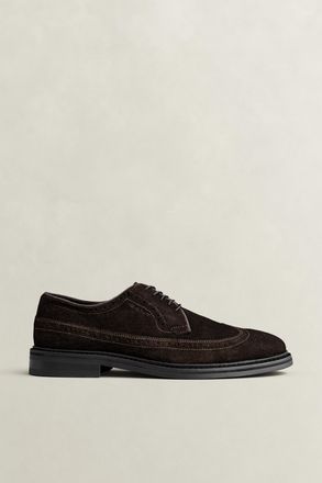 GANT Men Bidford Suede Brogues (41) DARK BROWN