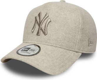 New Era New York Yankees E-Frame Melton Wool Style Cap Beige