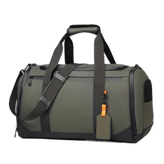 Generic Compatible For Large Capacity Travel Duffel Bag - Durable Oxford Cloth, Spacious & Stylish Overnight Sports Gym with(Green)