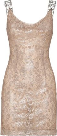 Philipp Plein Short Dress Love Lace - Dames - Feestkleedjes - Roze - M - Kleedjes