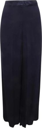 Emma & Gaia Pantalone WO Broeken E - Dames - Wijde Broeken - Blauw - L - Broeken