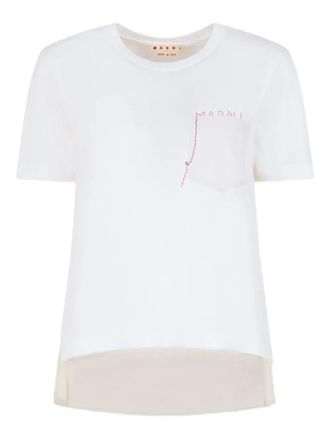 Marni White Logo Pocket T-Shirt
