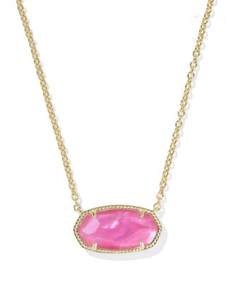 Kendra Scott Womens Elisa Statement Pendant Necklace In Gold / Azalea Illusion