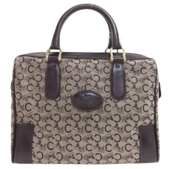 Celine Pre-owned Handbags, female, Beige, Size: ONE SIZE Pre-owned Vintage Canvas Handbag