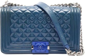Chanel Borsa a spalla Boy Chanel 2014-2015 - Blu