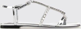 Jimmy Choo London Sandalo Gwyn in vernice laminata e strass