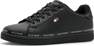 Tommy Hilfiger Levinz Mens Shoes Black : 10.5 M, Leather/Synthetic/Textile
