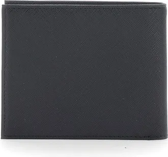 Emporio Armani Mens Bifold Wallet Black Tech Fabric Polyamide