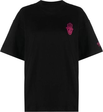 Stand Studio Casual Zwart T-shirt met Korte Mouwen - Dames - T-shirts - Zwart - XS - Katoen - Tops