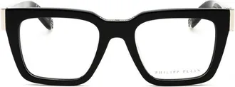 Philipp Plein VPP112M Rectangular Acetate Eyeglasses - Black