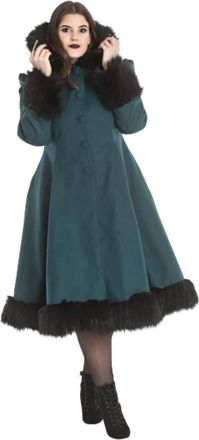 Hell Bunny ELVIRA COAT (UK, Alpha, XL, Regular, Regular, Green)