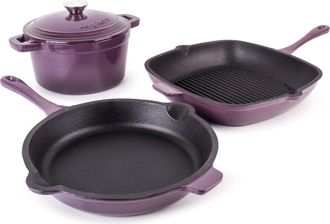 Berghoff Neo Cast Iron 4-Piece Cookware Set in Purple at Nordstrom Rack