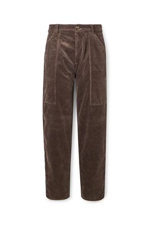 Brunello Cucinelli Straight-Leg Cotton-Corduroy Trousers