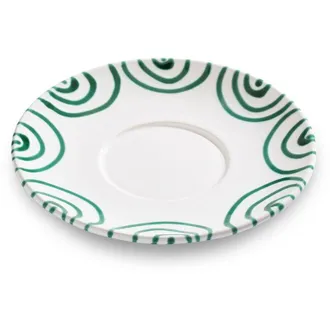 Gmundner Keramik Gmundner Keramik - Gmundner Cer&aacute;mica Verde Flameado, Platito Taza De T&eacute; Maxima (&oslash;18cm)