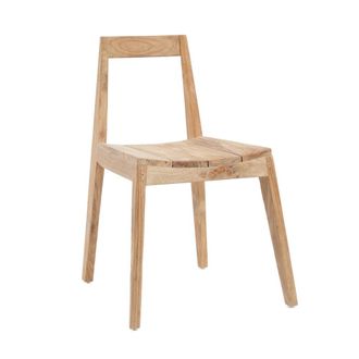 Bazar Bizar Silla de madera de teca recuperada