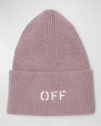 Off-white Off Stamp Loose Knit Beanie