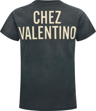 Valentino Garavani Womens Gray Cotton T-Shirt