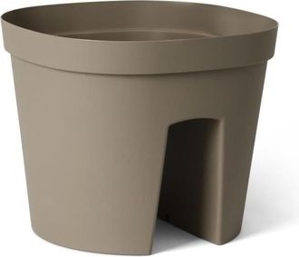 OEM Maceta De Barandilla - Garden Id Smile - Topo 30 Cm - Se Adapta A Todas Las Barandillas - Reserva De Agua - Reciclado Y 100% Reciclable