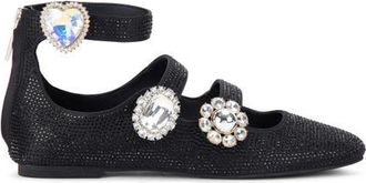 Kurt Geiger Ankle Strap Ballet Flat in Black at Nordstrom, Size 6.5Us
