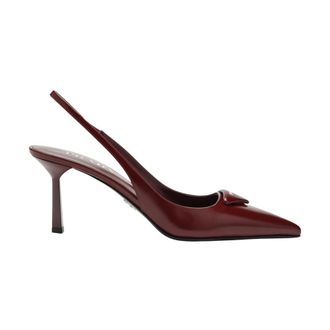 Prada Schoenen, Dames, Rood, 40 EU, Leer, Decollete