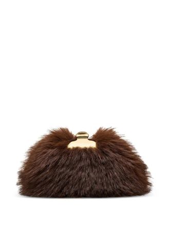 Marc Jacobs Brown Claw Clip Clutch