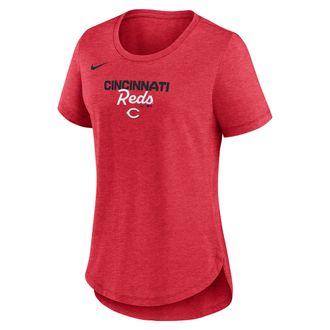 Nike Cincinnati Reds Arched Team Name Nike Womens MLB T-Shirt in Red | NKMVEX48RED-SVQ