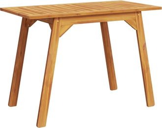 vidaXL Mesa De Comedor De Jard&iacute;n Madera Maciza De Acacia 110x56x75 Cm Vidaxl