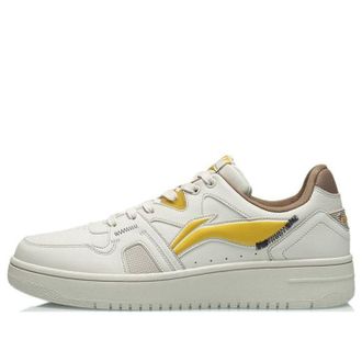 Li-Ning Sports Fashion Skateboarding White Yellow AGCR317-4
