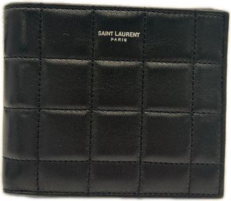 Saint Laurent Black Leather Wallet (Bi-Fold) (Pre-Owned)