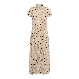 Soaked In Luxury Vestido de Jersey con Fruncido - Dresses - Mujer - Beige - S