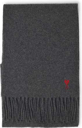 Ami Black Wool Scarf