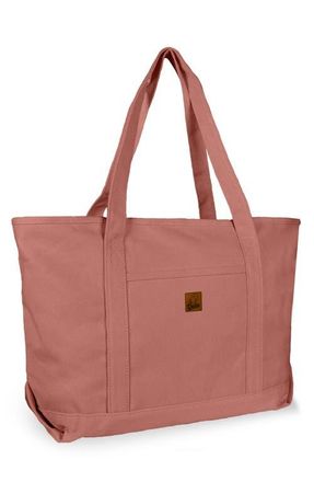 Dalix Ghost 23 Carryall Canvas Tote Bag in Dusty Rose at Nordstrom