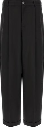 Marni Black Relaxed Pleated Pants