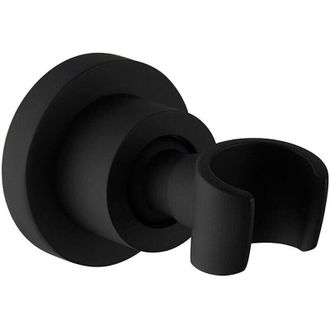 OEM Soporte De Ducha De Acero Inoxidable Negro, Soporte De Pared Para Cabezal De Ducha, Soporte Giratorio De 360&deg; Para Ducha De Mano, Redondo-crezuo