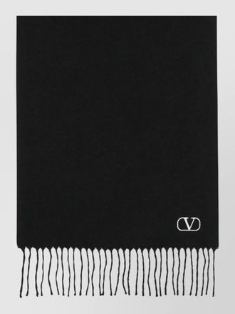 Valentino Garavani virgin wool fringed scarf
