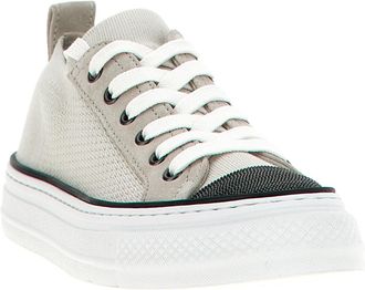 Brunello Cucinelli Womens Multicolor Cotton Low Top Sneakers