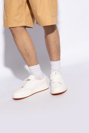 Kenzo Leather Sneakers, Mens, White