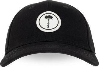 Palm Angels Baseball Cap - Heren - Accessoires - Zwart - Maat: ONE Size Katoen