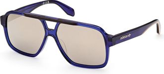 adidas OR0066 91G Mens Sunglasses Blue Size 59