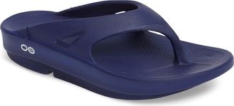 Oofos Gender Inclusive OOriginal Sandal in Navy at Nordstrom, Size 13