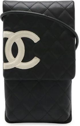 Chanel Pre-owned Leather chanel-bags - Dames - Vintage Schoudertas - Zwart - ONE Size - Leer - Vintage