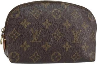 Louis Vuitton Pre-owned Canvas Clutch - Dames - Vintage Clutch - Bruin - ONE Size - Vintage