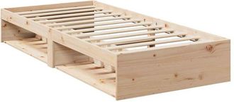 vidaXL Sof&aacute; Cama Sin Colch&oacute;n Madera Maciza De Pino 80x200 Cm Vidaxl