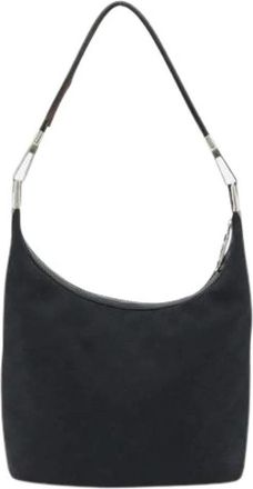 Gucci Pre-owned Shoulder Bag - Dames - Vintage Schoudertas - Zwart - ONE Size - Leer - Vintage
