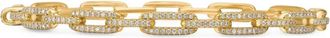 David Yurman Bracciale Stax Chain Link in oro giallo 18kt con diamanti (4mm)